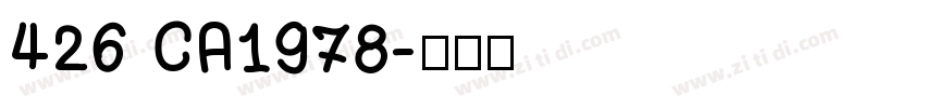 426 CA1978字体转换